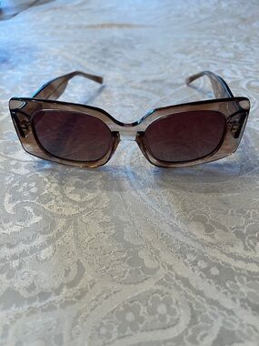 Anthropologie Brown Tinted Square Sunglasses by Eleventh Hour in EUC